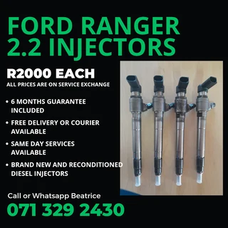 Ford Ranger 2.2 Injectors For Sale With Warranty