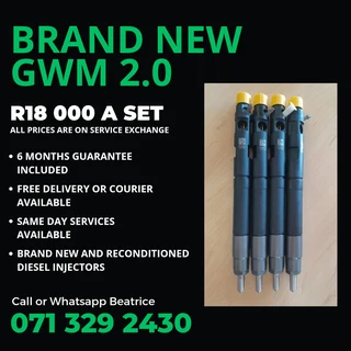 Brand New Gwm 2.0 Injectors For Sale With Warranty
