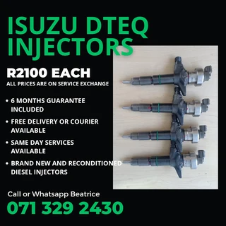 Isuzu Dteq Injectors For Sale With Warranty