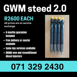Gwm Steed 2.0 Injectors For Sale With Warranty