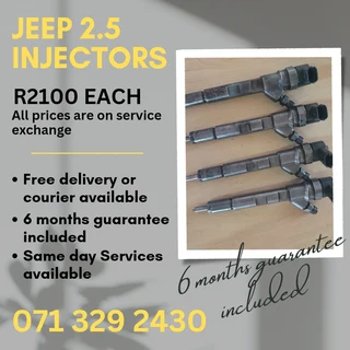 Jeep 2.5 Injectors For Sale With Warranty