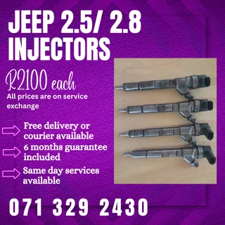 Jeep Cherokee 2.5/ 2.8 Injectors For Sale With Warranty
