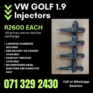 Vw Golf 1.9 Injectors For Sale With Warranty