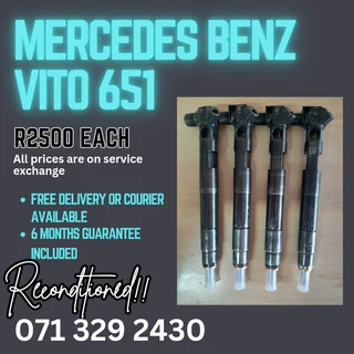 Mercedes Benz Vito 651 Injectors For Sale With Warranty