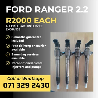 Ford Ranger 2.2 Injectors For Sale With Warranty