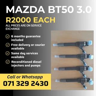 Mazda Bt50 3.0 Injectors For Sale With Warranty