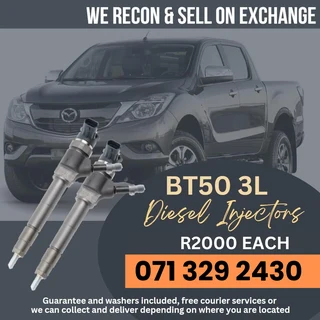 Mazda Bt50 3.0 Injectors On Service Exchange