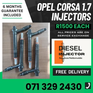Opel Corsa 1.7 Injectors For Sale With Warranty