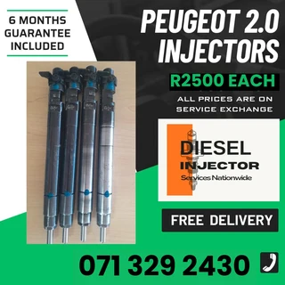 Peugeot 2.0 Injectors For Sale With Warranty