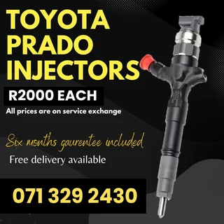 Toyota Prado Injectors For Sale With Warranty