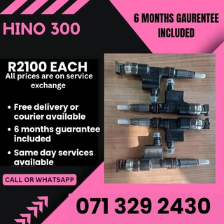 Hino 300 Truck Injectors For Sale With Warranty