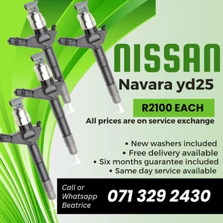 Nissan Navara Yd25 Injectors For Sale With Warranty