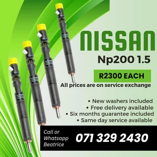 Nissan Np200 1.5 Injectors For Sale With Warranty