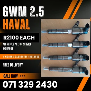Gwm Haval 2.5 Injectors For Sale With Warranty