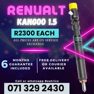 Renualt Kangoo 1.5 Injectors For Sale With Warranty