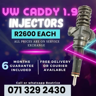 Vw Caddy 1.9 Injectors For Sale With Warranty