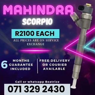 Mahindra Scorpio Injectors For Sale With Warranty