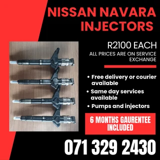Nissan Navara Injectors For Sale With Warranty
