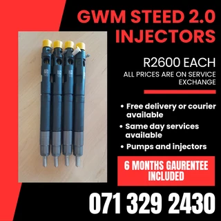 Gwm Steed 2.0 Injectors For Sale With Warranty
