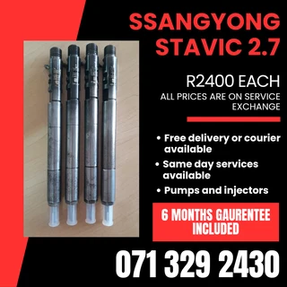 Ssangyong Stavic 2.7 Injectors For Sale With Warranty