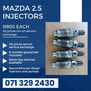 Mazda 2.5 Injectors For Sale With Warranty