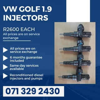 Vw Golf 1.9 Injectors For Sale With Warranty