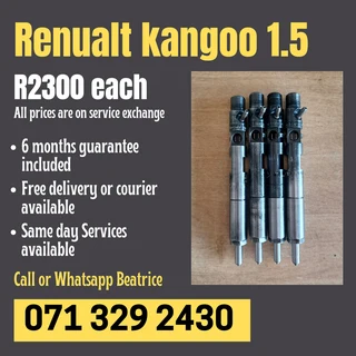 Renualt Kangoo 1.5 Injectors For Sale With Warranty