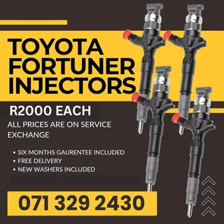 Toyota Fortuner Injectors For Sale With Warranty