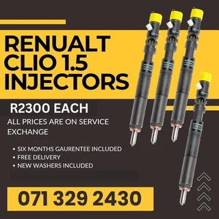 Renualt Clio 1.5 Injectors For Sale With Warranty
