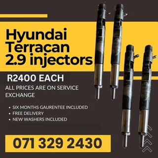 Hyundai Terracan 2.9 Injectors For Sale With Warranty