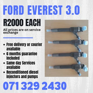 Ford Everest 3.0 Injectors For Sale With Warranty