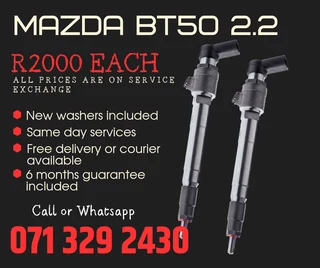 Mazda Bt50 2.2 Injectors For Sale With Warranty