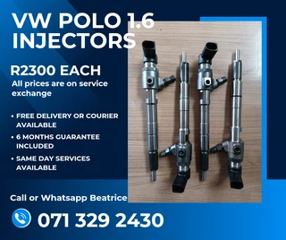 Vw Polo 1.6 Injectors For Sale With Warranty