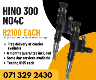 Hino 300 Truck Injectors For Sale With Warranty