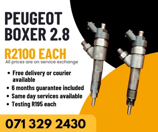 Peugeot Boxter 2.8 Injectors For Sale With Warranty