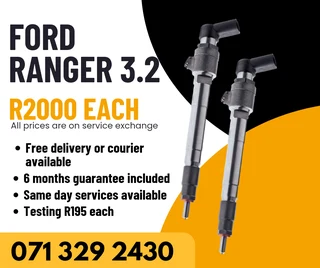Ford Ranger 3.2 Injectors For Sale With Warranty