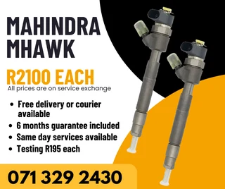 Mahindra Mhawk Injectors For Sale With Warranty