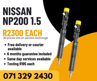 Nissan Np200 1.5 Injectors For Sale With Warranty