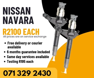 Nissan Navara Injectors For Sale With Warranty