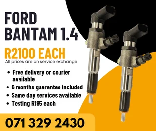 Ford Bantam 1.4 Injectors For Sale With Warranty