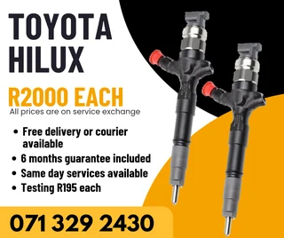 Toyota Hilux Injectors For Sale With Warranty