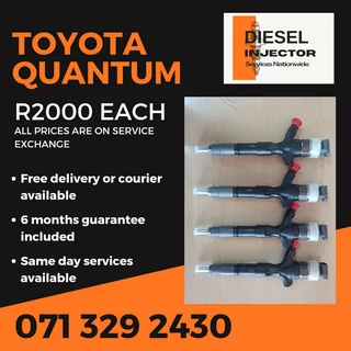 Toyota Quantum Injectors For Sale With Warranty