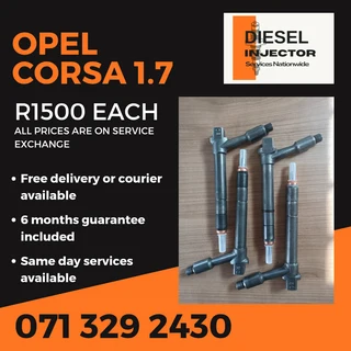 Opel Corsa 1.7 Injectors For Sale With Warranty