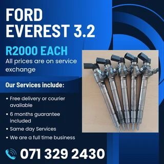 Ford Everest 3.2 Injectors For Sale With Warranty