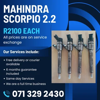 Mahindra Scorpio 2.2 Injectors For Sale With Warranty On