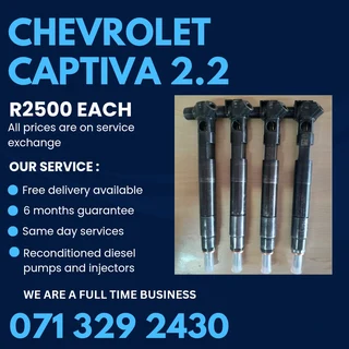 Chevrolet Captiva 2.2 Injectors For Sale With Warranty