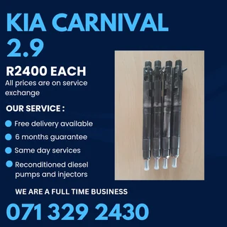 Kia Carnival 2.9 Diesel Injectors For Sale With Warranty