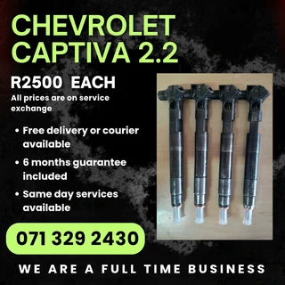Chevrolet Captiva 2.2 Injectors For Sale With Warranty On