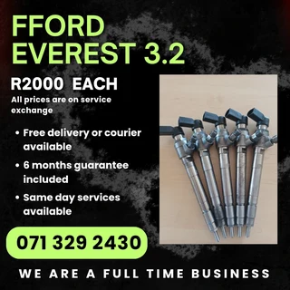 Ford Everest 3.2 Injectors For Sale With Warranty On