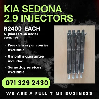KIA SEDONA 2.9 INJECTORS FOR SALE WITH WARRANTY ON